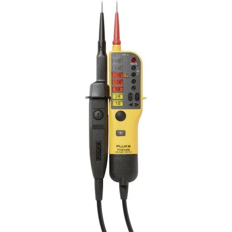 Fluke T110/VDE Zweipoliger Spannungsprüfer CAT III 690 V, CAT IV 600 V LED, Akustik, Vibration 1 Fluke T110/VDE Zweipoliger Spannungsprüfer CAT III 690 V, CAT IV 600 V LED, Akustik, Vibration