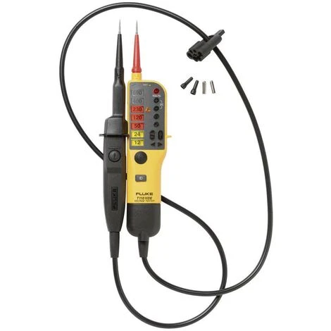 Fluke T110/VDE Zweipoliger Spannungsprüfer CAT III 690 V, CAT IV 600 V LED, Akustik, Vibration 2 Fluke T110/VDE Zweipoliger Spannungsprüfer CAT III 690 V, CAT IV 600 V LED, Akustik, Vibration – Bild 2