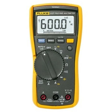Fluke Multimeter Digi Man/auto 600VAC/0,1mV 10AAC/100µA 10ADC/100µA 40MOhm FLUKE-117EUR 1 Fluke Multimeter Digi Man/auto 600VAC/0,1mV 10AAC/100µA 10ADC/100µA 40MOhm FLUKE-117EUR