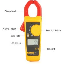 FLUKE F302 + Handklemmenanzeige LCD-Anzeige Digitale Klemme Multimeter Klemmtyp Universalzahler Amperemeter AC / DC-Spannungsmesser 400A Wechselstrom 600V DC / AC-Spannungsklemmenmesser,Orange 8 FLUKE F302 + Handklemmenanzeige LCD-Anzeige Digitale Klemme Multimeter Klemmtyp Universalzahler Amperemeter AC / DC-Spannungsmesser 400A Wechselstrom 600V DC / AC-Spannungsklemmenmesser,Orange -FLUKE Shop 33166008 4