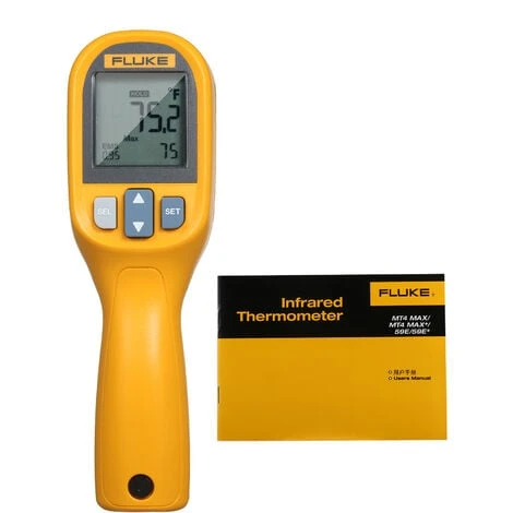 FLUKE 59E Infrarot-Thermometer Mini-IR-Thermometer Digitaler Handtemperatur-Tester 8: 1 Laserthermometer-Pistole Digitales IR-Temperaturmessgerat -30 ~ 350 ° C (-22 ~ 662 ° F),Orange + Grau 2 FLUKE 59E Infrarot-Thermometer Mini-IR-Thermometer Digitaler Handtemperatur-Tester 8: 1 Laserthermometer-Pistole Digitales IR-Temperaturmessgerat -30 ~ 350 ° C (-22 ~ 662 ° F),Orange + Grau – Bild 2