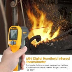 FLUKE 59E Infrarot-Thermometer Mini-IR-Thermometer Digitaler Handtemperatur-Tester 8: 1 Laserthermometer-Pistole Digitales IR-Temperaturmessgerat -30 ~ 350 ° C (-22 ~ 662 ° F),Orange + Grau 7 FLUKE 59E Infrarot-Thermometer Mini-IR-Thermometer Digitaler Handtemperatur-Tester 8: 1 Laserthermometer-Pistole Digitales IR-Temperaturmessgerat -30 ~ 350 ° C (-22 ~ 662 ° F),Orange + Grau -FLUKE Shop 33196655 3