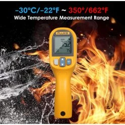 FLUKE 59E Infrarot-Thermometer Mini-IR-Thermometer Digitaler Handtemperatur-Tester 8: 1 Laserthermometer-Pistole Digitales IR-Temperaturmessgerat -30 ~ 350 ° C (-22 ~ 662 ° F),Orange + Grau 9 FLUKE 59E Infrarot-Thermometer Mini-IR-Thermometer Digitaler Handtemperatur-Tester 8: 1 Laserthermometer-Pistole Digitales IR-Temperaturmessgerat -30 ~ 350 ° C (-22 ~ 662 ° F),Orange + Grau -FLUKE Shop 33196655 5