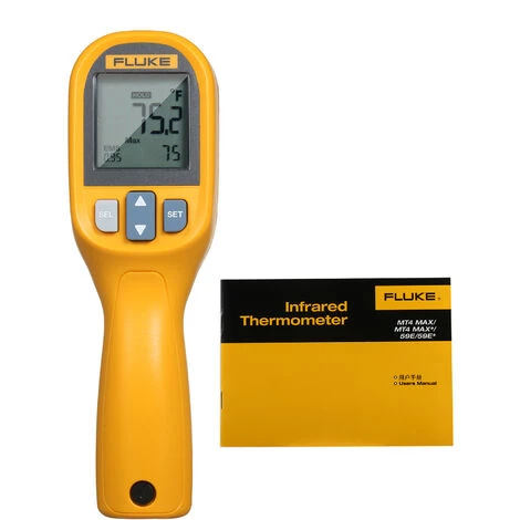 FLUKE 59E Infrarot-Thermometer Mini-IR-Thermometer Digitaler Handheld-Temperaturtester 8:1 Laser-Thermometer-Pistole Digitale IR-Temperaturanzeige -30~350°C (-22~662°F),Orange & Gray 2 FLUKE 59E Infrarot-Thermometer Mini-IR-Thermometer Digitaler Handheld-Temperaturtester 8:1 Laser-Thermometer-Pistole Digitale IR-Temperaturanzeige -30~350°C (-22~662°F),Orange & Gray – Bild 2