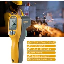 FLUKE 59E Infrarot-Thermometer Mini-IR-Thermometer Digitaler Handheld-Temperaturtester 8:1 Laser-Thermometer-Pistole Digitale IR-Temperaturanzeige -30~350°C (-22~662°F),Orange & Gray 8 FLUKE 59E Infrarot-Thermometer Mini-IR-Thermometer Digitaler Handheld-Temperaturtester 8:1 Laser-Thermometer-Pistole Digitale IR-Temperaturanzeige -30~350°C (-22~662°F),Orange & Gray -FLUKE Shop 36575638 4