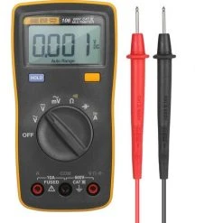 FLUKE 6000 Counts Mini Handheld Multimeter Digitalmultimeter Handheld Voltmeter Tragbares Amperemeter Spannungsmesser Universalmeter Messung Von AC/DC Spannung AC/DC Strom Widerstand Kapazität Kontinuität,Orange