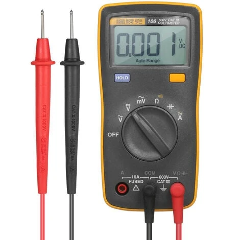 FLUKE 6000 Counts Mini Handheld Multimeter Digitalmultimeter Handheld Voltmeter Tragbares Amperemeter Spannungsmesser Universalmeter Messung Von AC/DC Spannung AC/DC Strom Widerstand Kapazität Kontinuität,Orange 2 FLUKE 6000 Counts Mini Handheld Multimeter Digitalmultimeter Handheld Voltmeter Tragbares Amperemeter Spannungsmesser Universalmeter Messung Von AC/DC Spannung AC/DC Strom Widerstand Kapazität Kontinuität,Orange – Bild 2