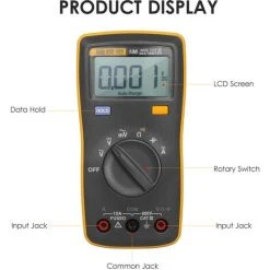 FLUKE 6000 Counts Mini Handheld Multimeter Digitalmultimeter Handheld Voltmeter Tragbares Amperemeter Spannungsmesser Universalmeter Messung Von AC/DC Spannung AC/DC Strom Widerstand Kapazität Kontinuität,Orange 7 FLUKE 6000 Counts Mini Handheld Multimeter Digitalmultimeter Handheld Voltmeter Tragbares Amperemeter Spannungsmesser Universalmeter Messung Von AC/DC Spannung AC/DC Strom Widerstand Kapazität Kontinuität,Orange -FLUKE Shop 36575708 3
