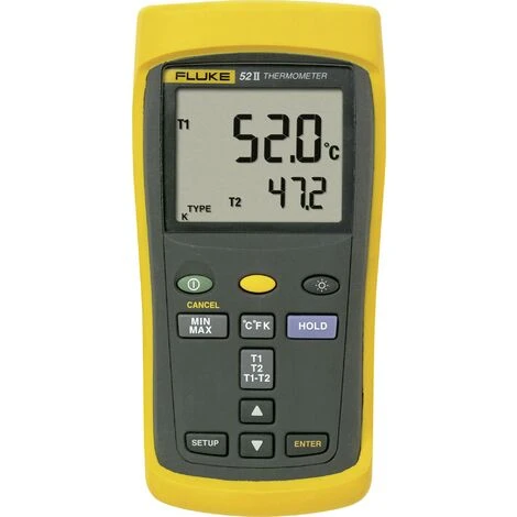 Fluke 52 II Temperatur-Messgerät -250 - +1372 °C Fühler-Typ J, K, T, E 1 Fluke 52 II Temperatur-Messgerät -250 - +1372 °C Fühler-Typ J, K, T, E
