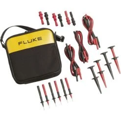 Fluke 700TLK Sicherheits-Messleitungs-Set [Lamellenstecker 4 Mm, Prüfspitze, Krokoklemmen, Abgreifkl