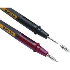 Fluke TL175E Sicherheits-Messleitungs-Set [Lamellenstecker 4 Mm - Prüfspitze] 1.20 M Schwarz, Rot 1